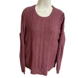 EST. 1876 Bass Cable Knit Sweater SZ Large Fall